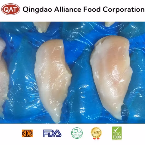 Pechuga de pollo de carne de pollo Halal congelada con precio competitivo deshuesado y sin piel